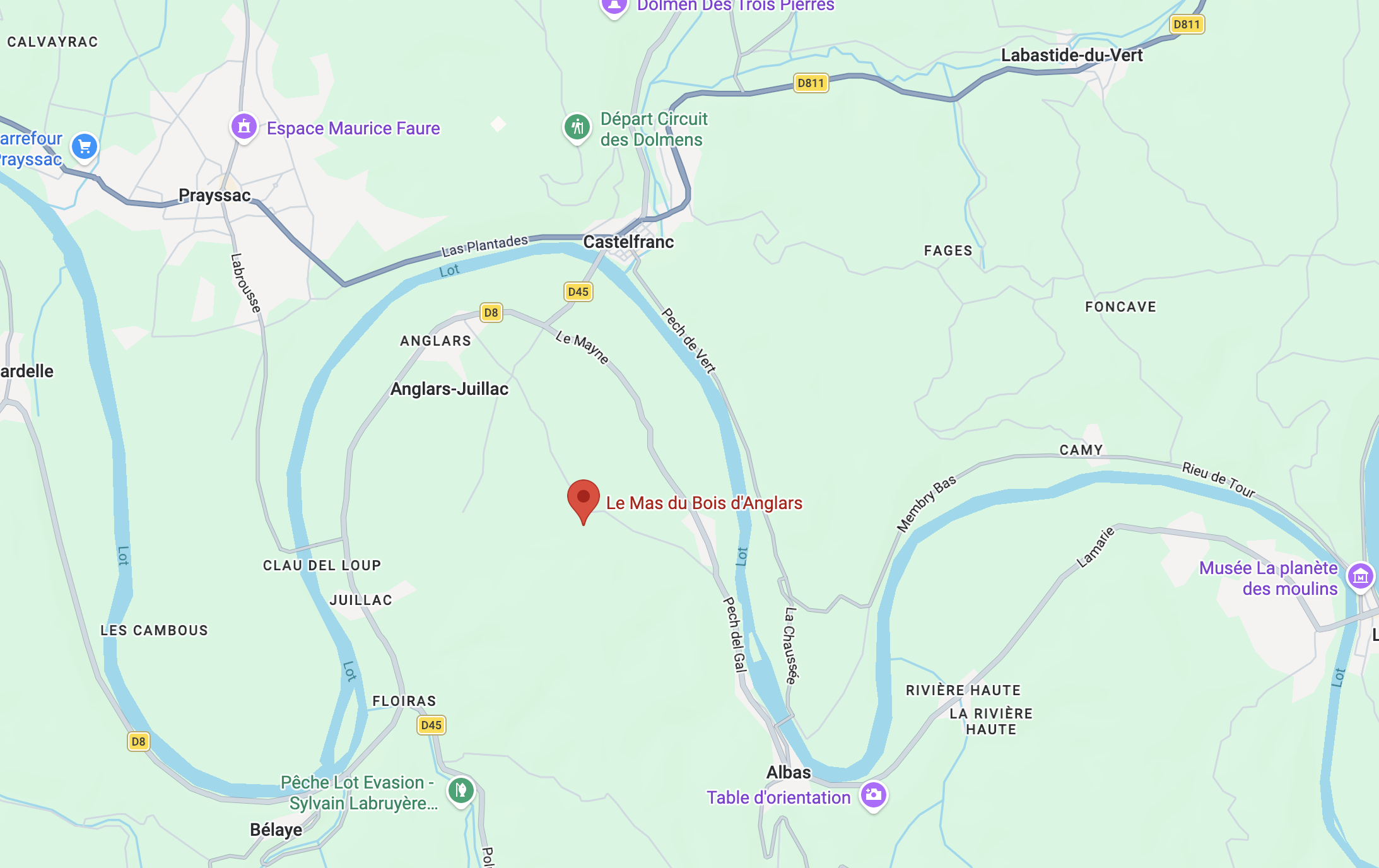 Simplified map of Castellina Marittima, Tuscany