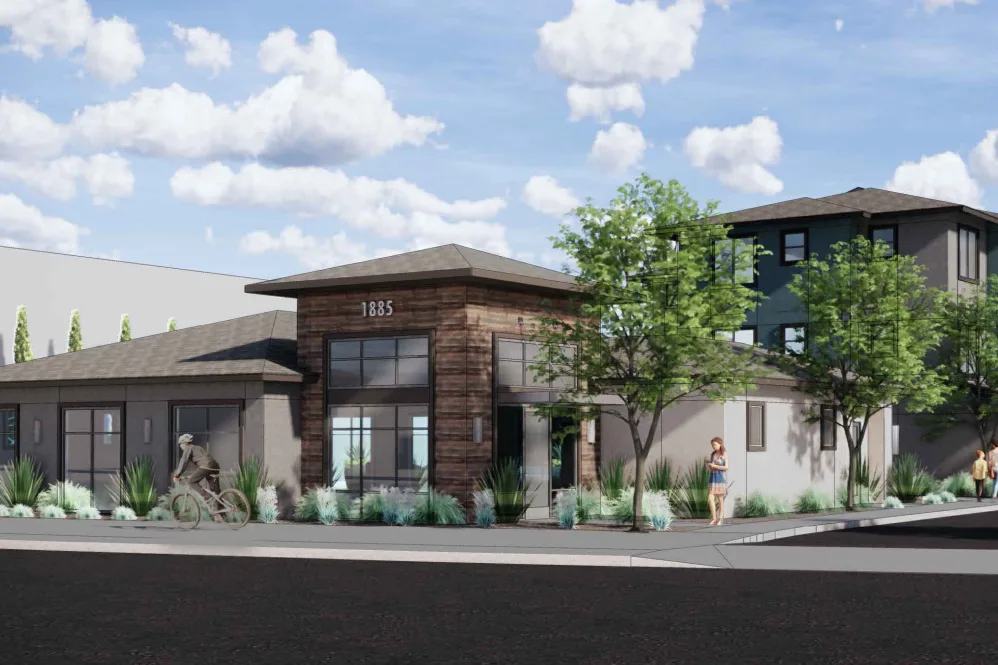 Exterior of apartments rendering