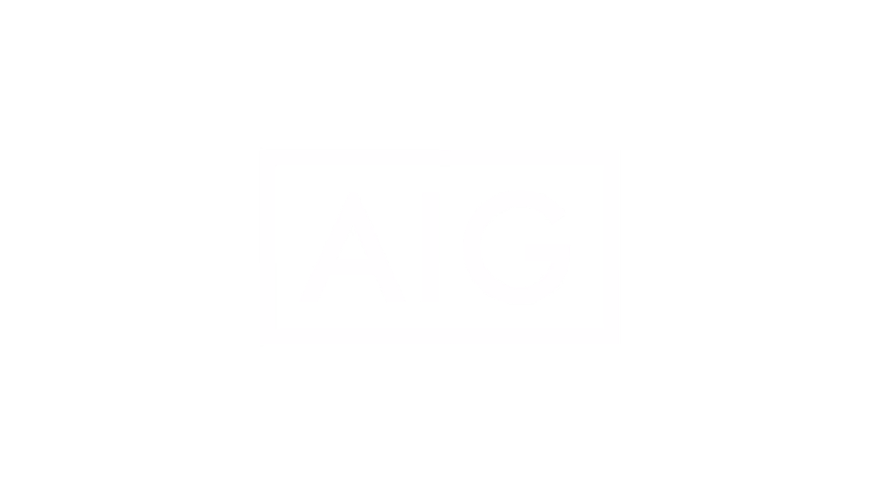 White AIG logo