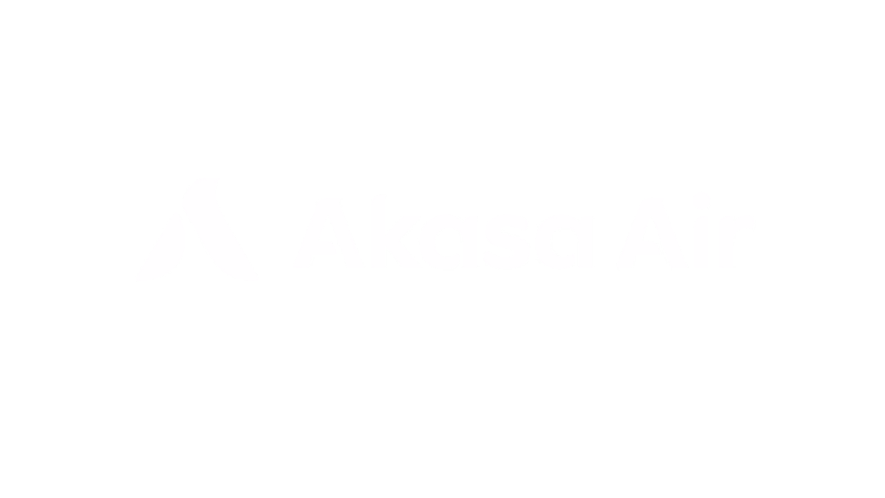White Akasa Air logo