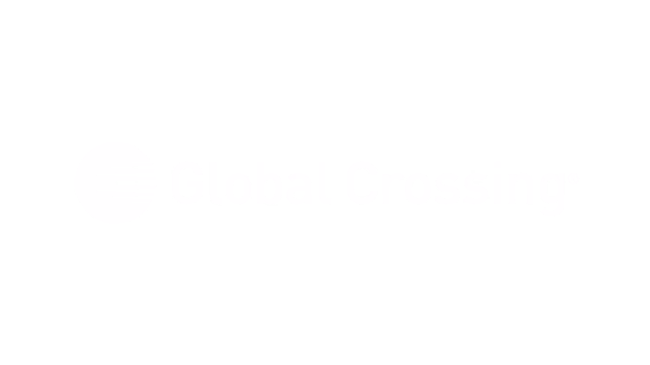 White Global Crossing logo
