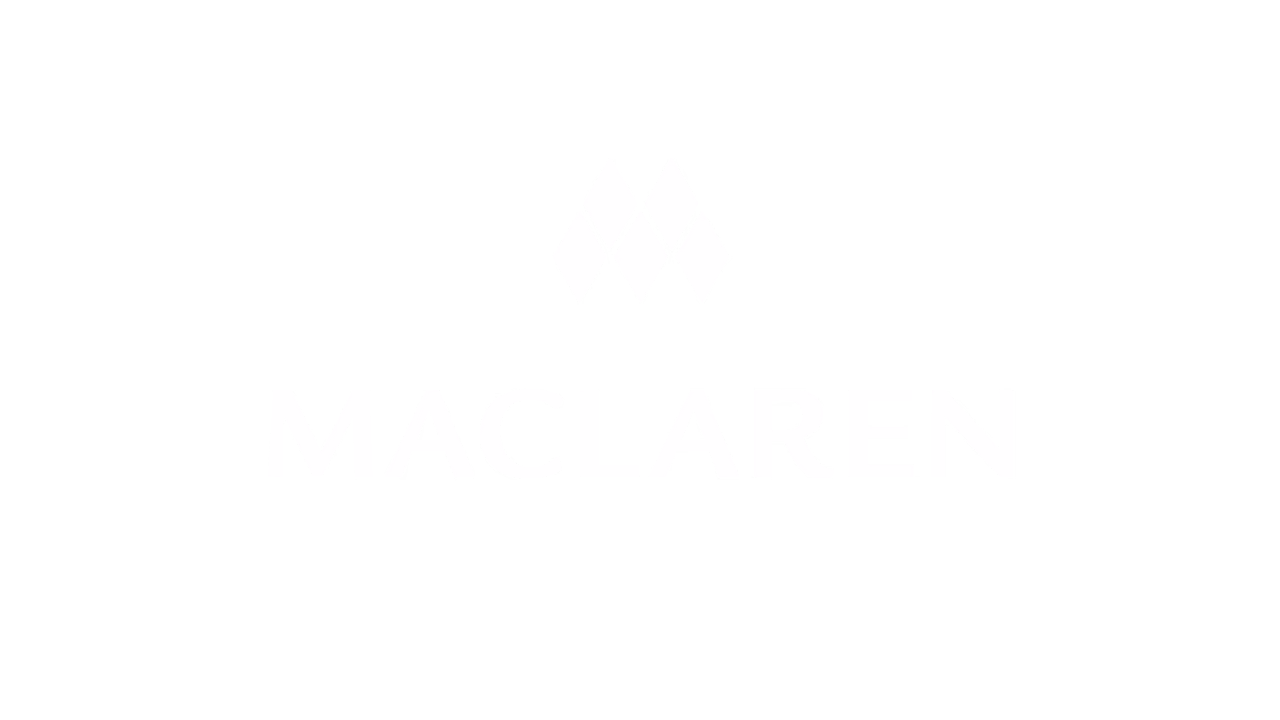 White MacLaren logo