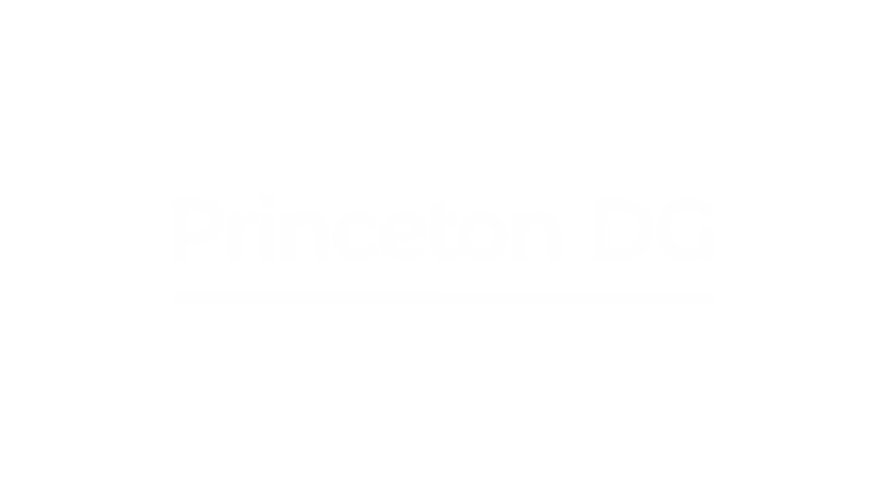 White Princeton DG logo