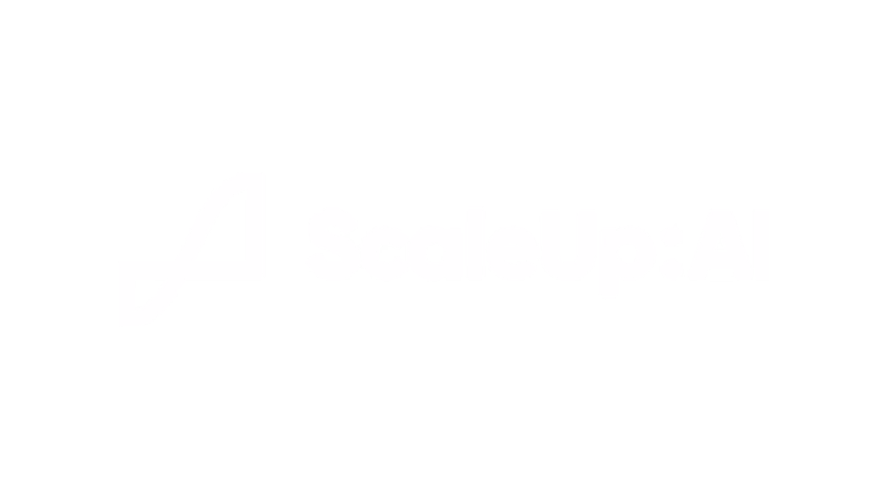 White ScaleUp: AI logo