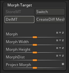 ZBrush Morph Target modeling