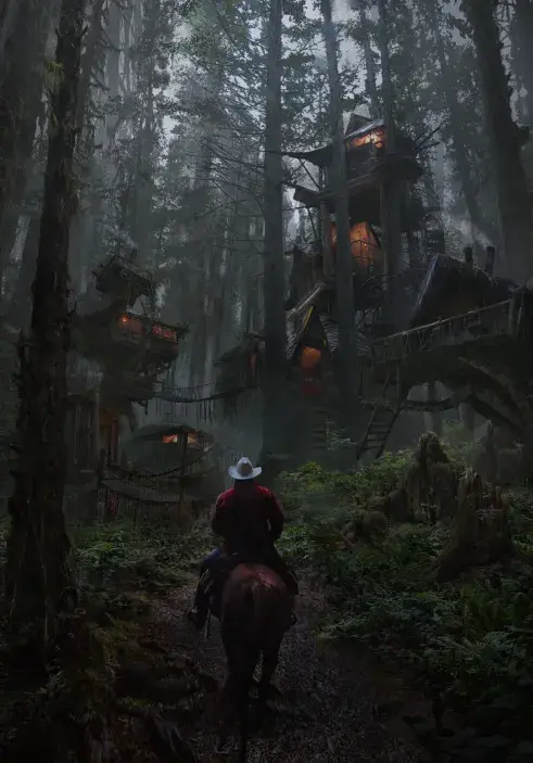 Forest Path or Woodland Camp