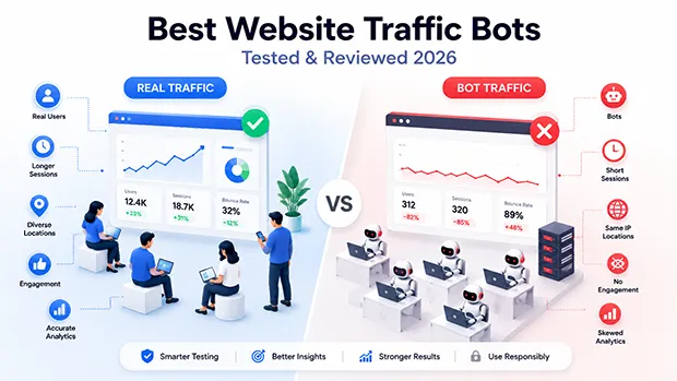 Real human traffic vs traffic bot