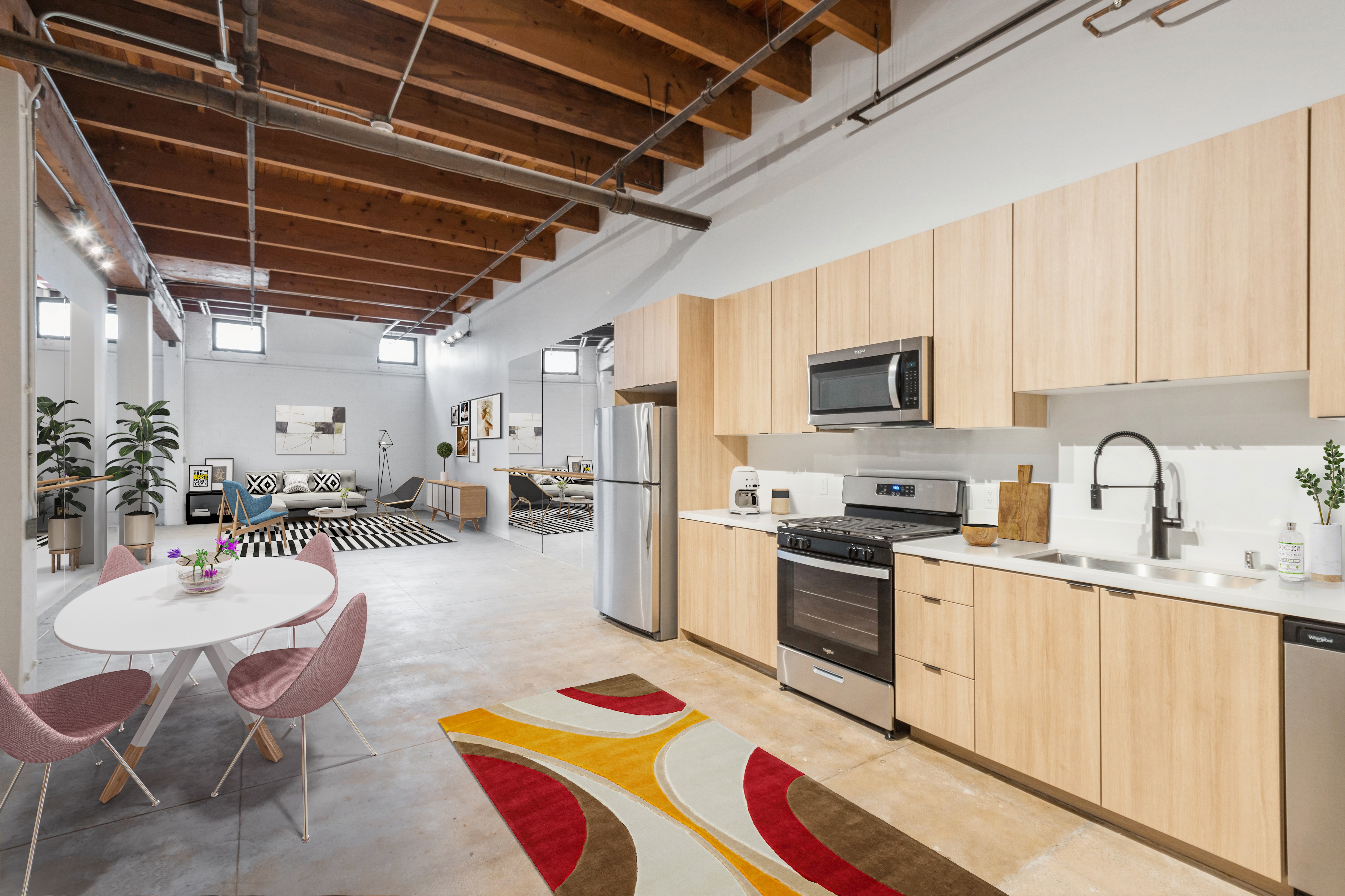 apartment loft common space