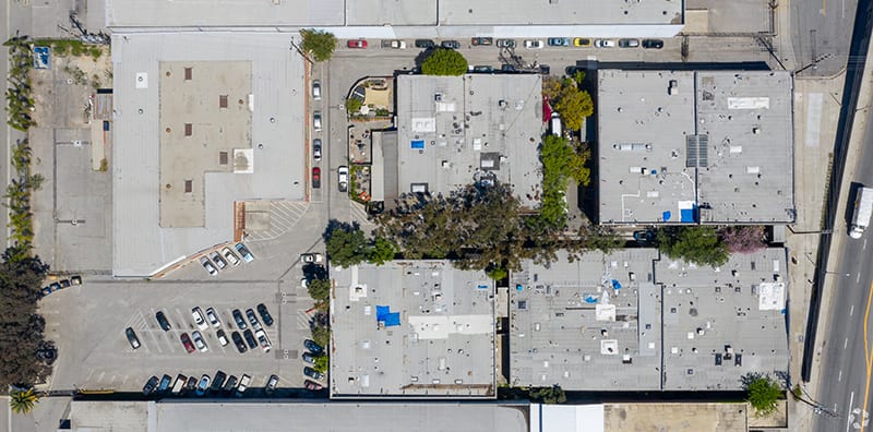 Aerial photo of building