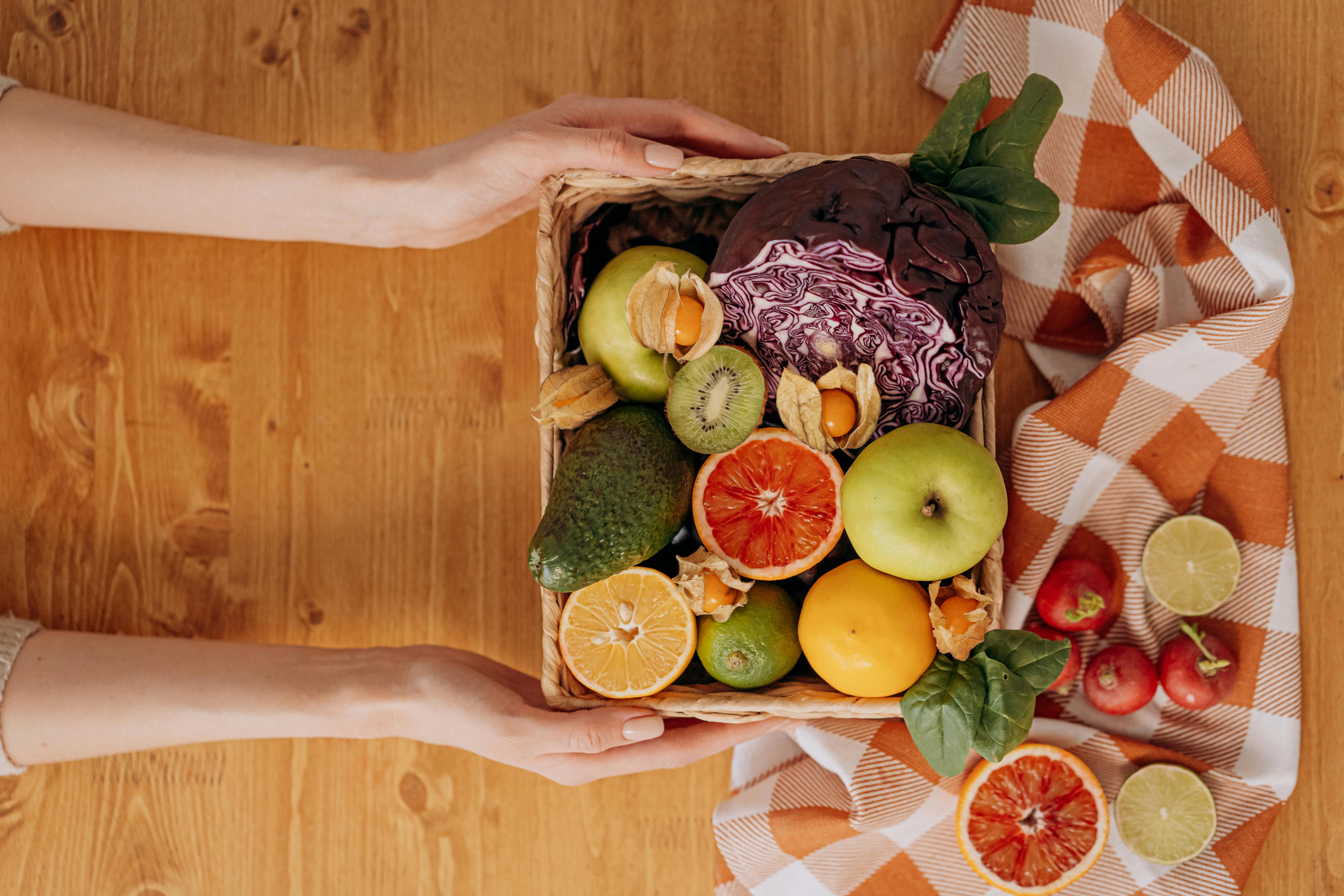 person hold food stock image