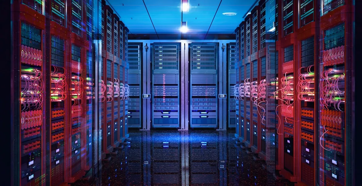Data center server aisle