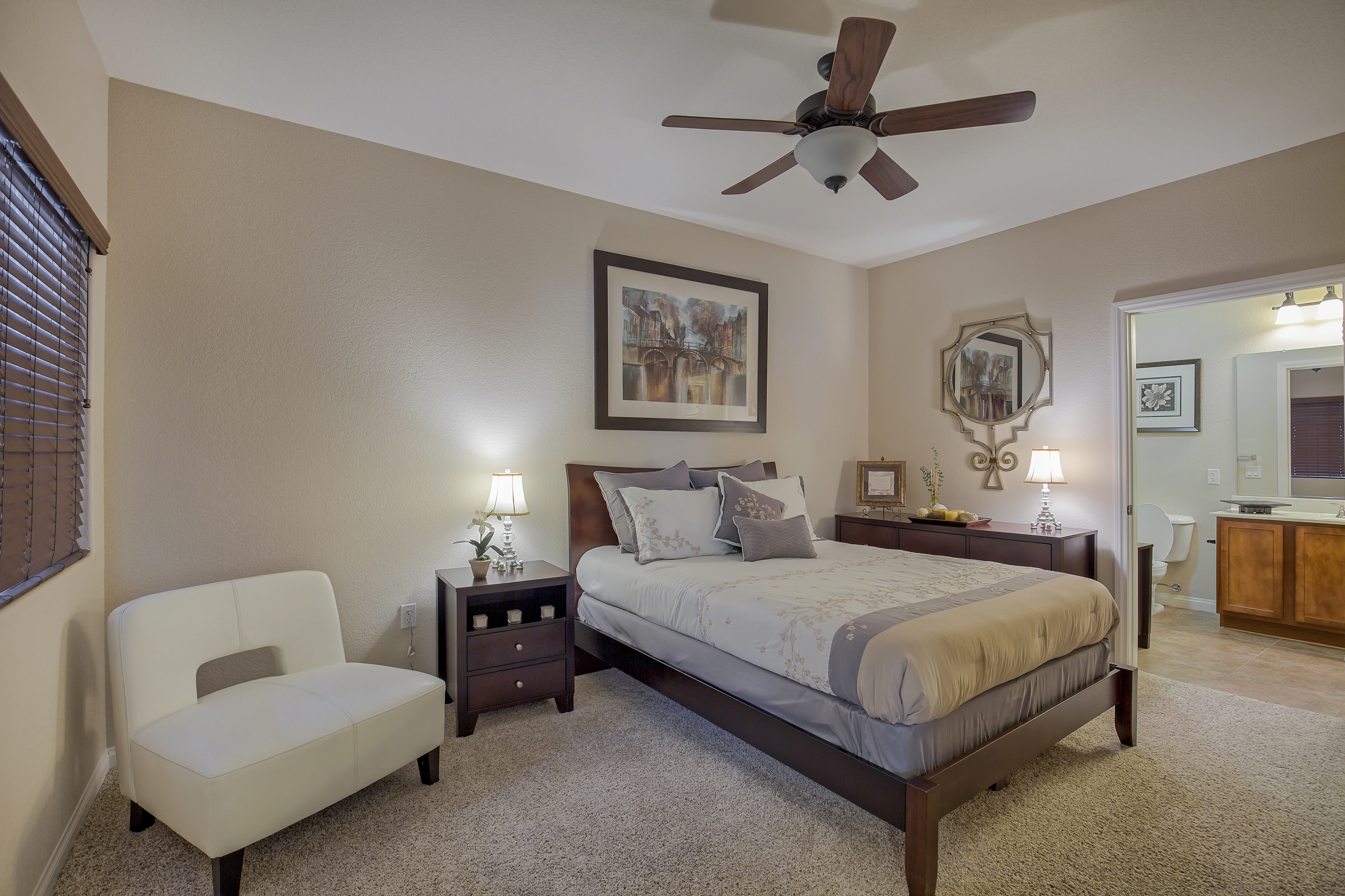 Furnished bedroom