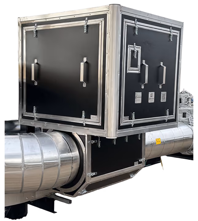 Application example of an S3 Technical's ENCLOSE™ box installed on a site.