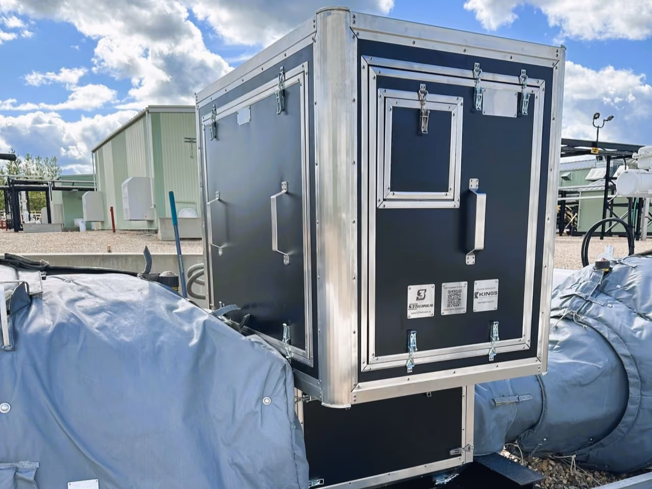 S3 Technical's ENCLOSE™ box installed on an industrial site.