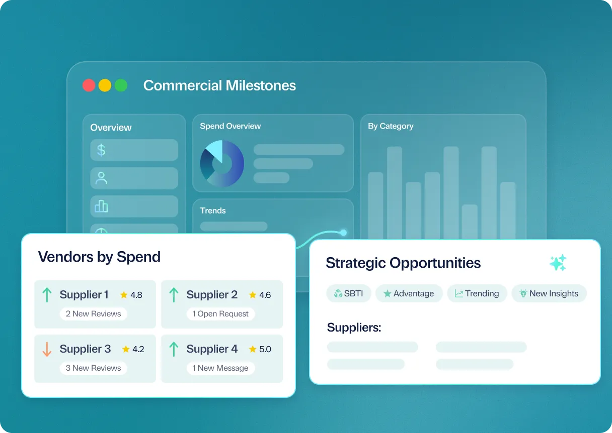 Clinical trial management dashboard showing filters, search, and sortable trial data table with action buttons.