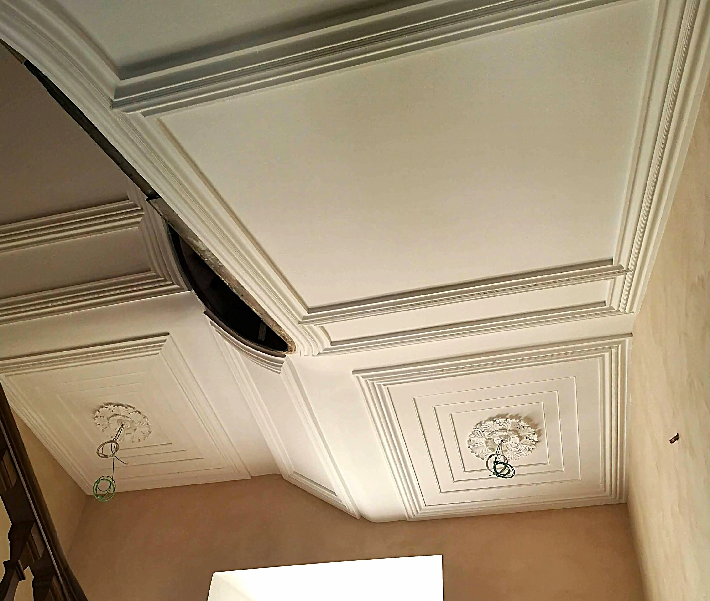 Décors en staff du château d'Ansembourg au Luxembourg
