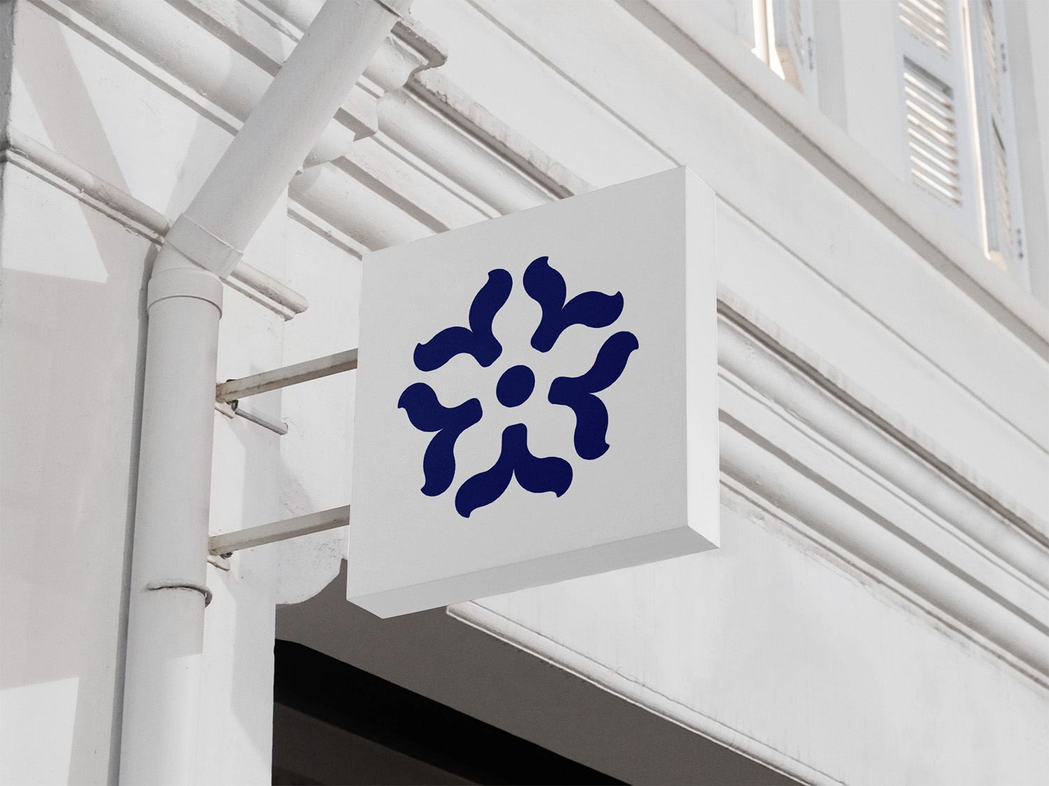Logo de l'organisme sous forme d'enseigne