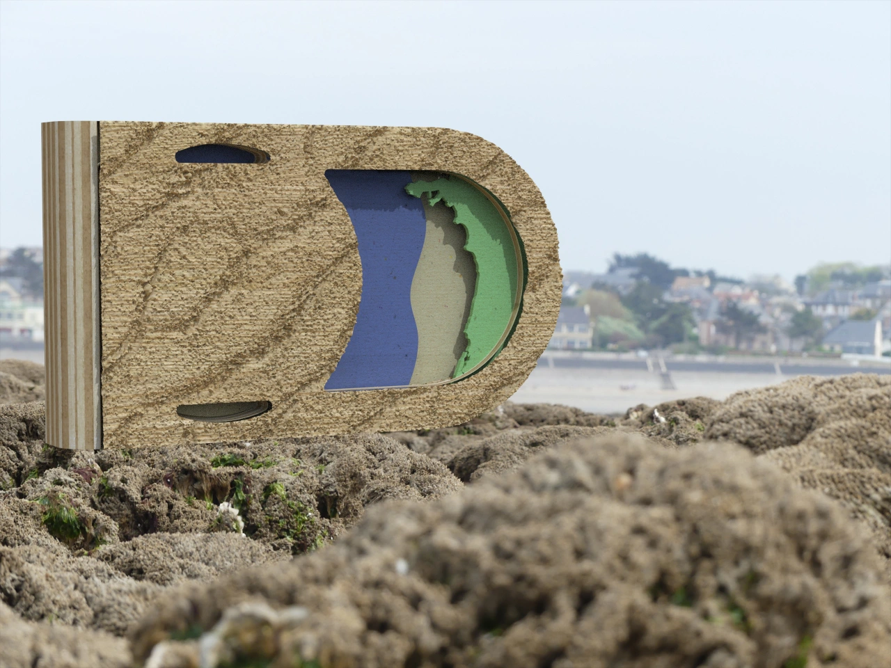  L'horloge des marées BasseIao dans le paysage local