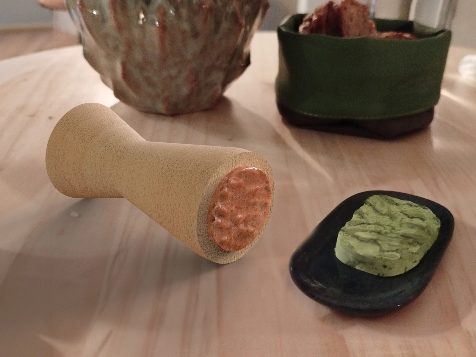 Usage du tampon à beurre More en situation