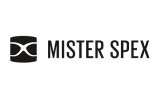 Mister Spex Markenlogo mit einem stilisierten Brillengestell links vom Text.