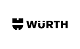 Würth Firmenlogo mit Wappen-Symbol und Firmenname rechts davon.