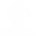 Icon of a firefighter wearing a protective helmet and uniform.