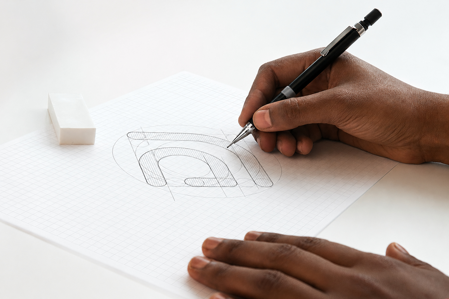 Brand identity design mockup