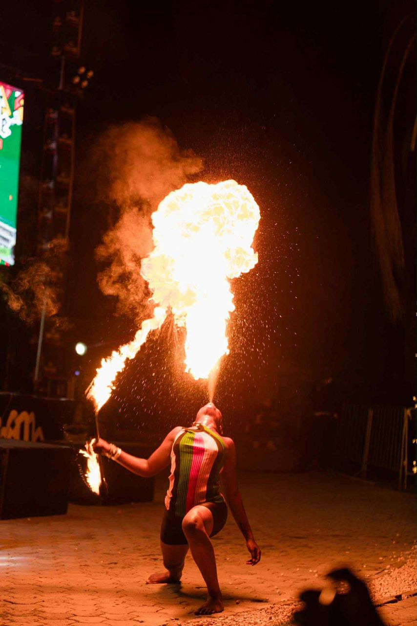 Angel performing