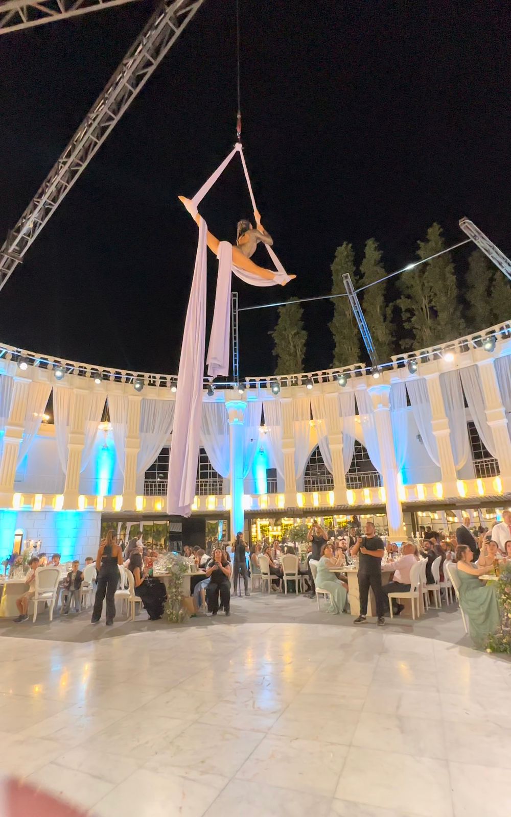 Tracy performing aerial