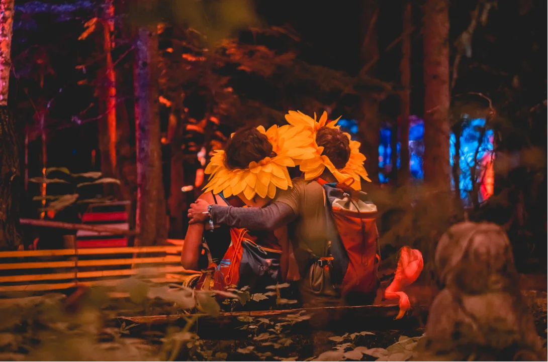 Dressed up at Shambhala Music Festival