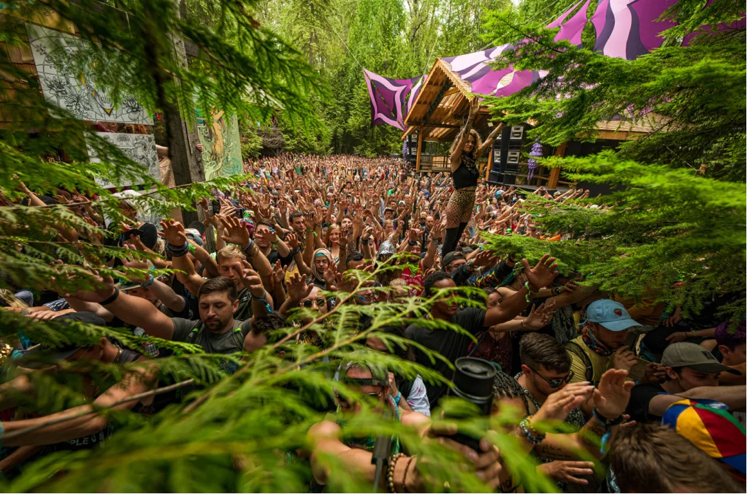 Stage crowd at Shambhala Music Festival