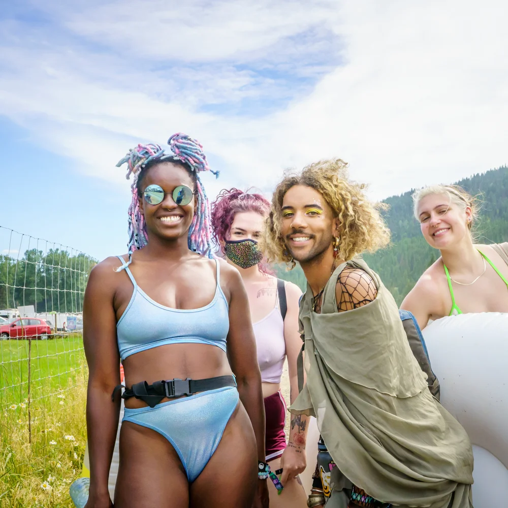 Love festivals? Shambhala Music Festival goers enjoying being their beautiful selves. Life is beautiful at Shambhala