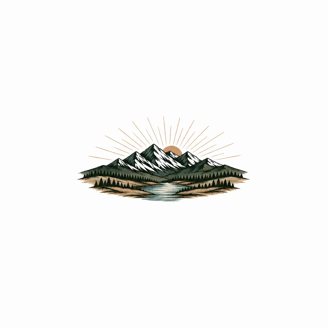 Sunrise over a mountain landscape, illustrating daily renewal