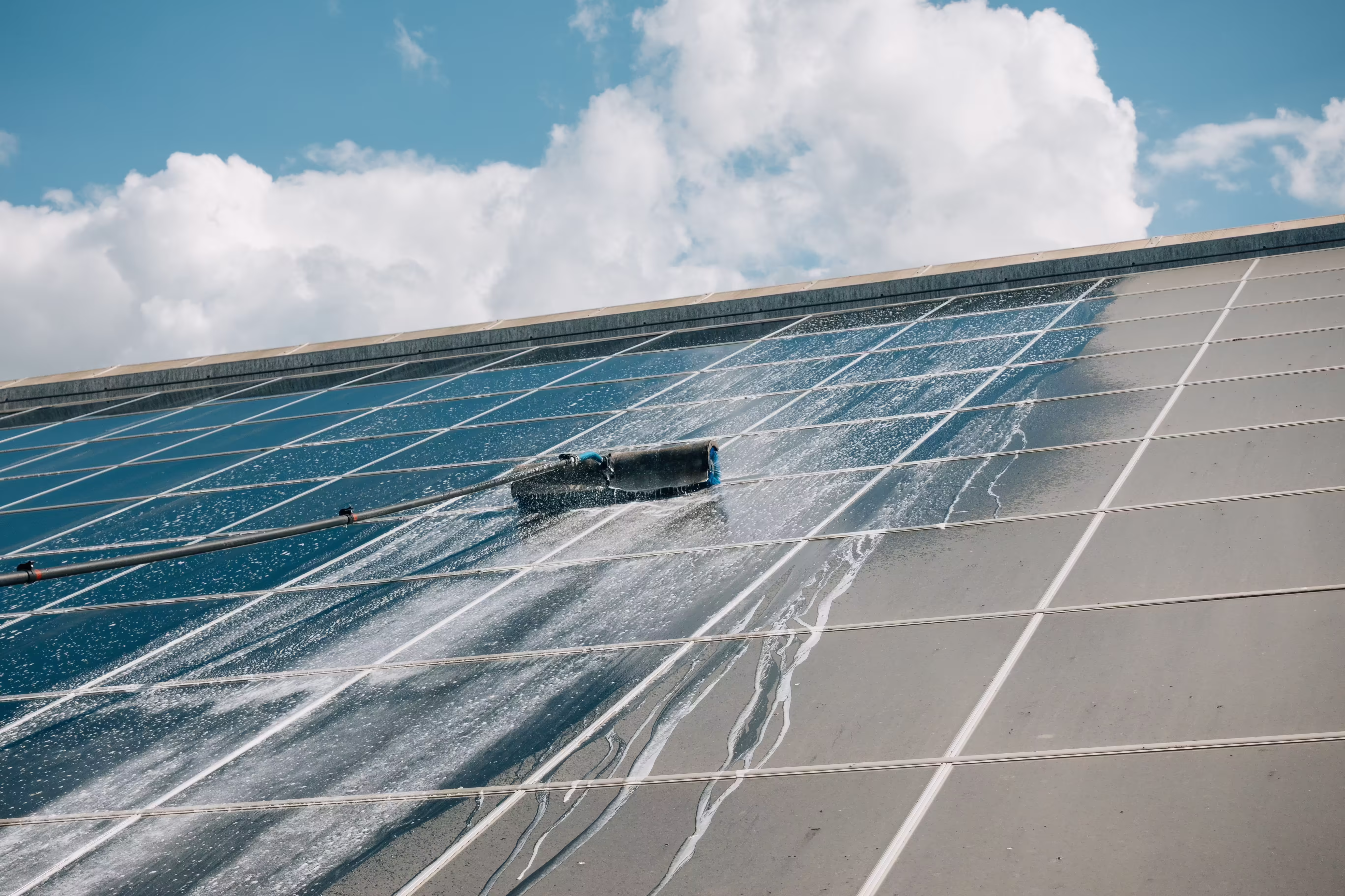 Residential solar panel cleaning by EEC in NJ