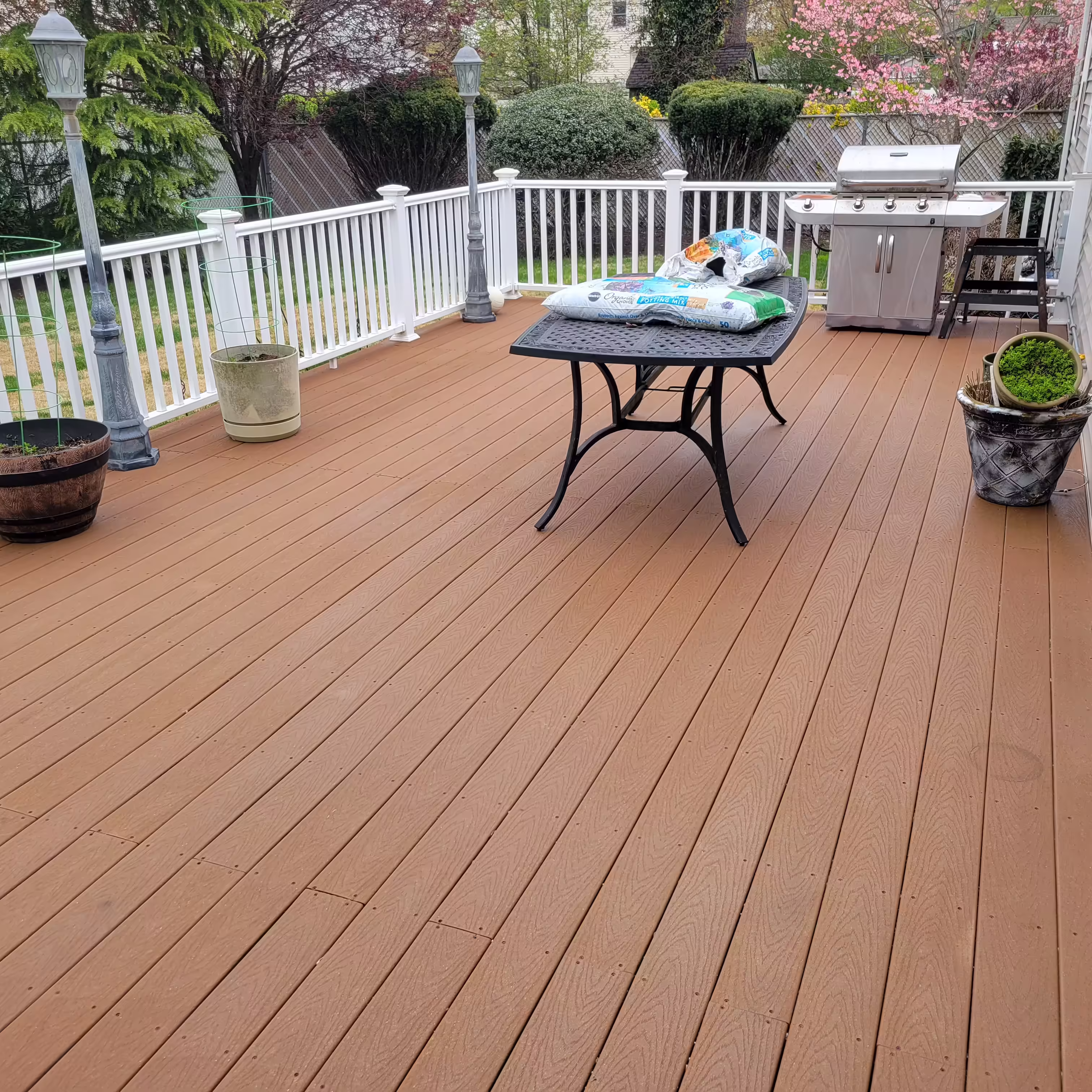 Cleaned and sealed wooden deck in NJ