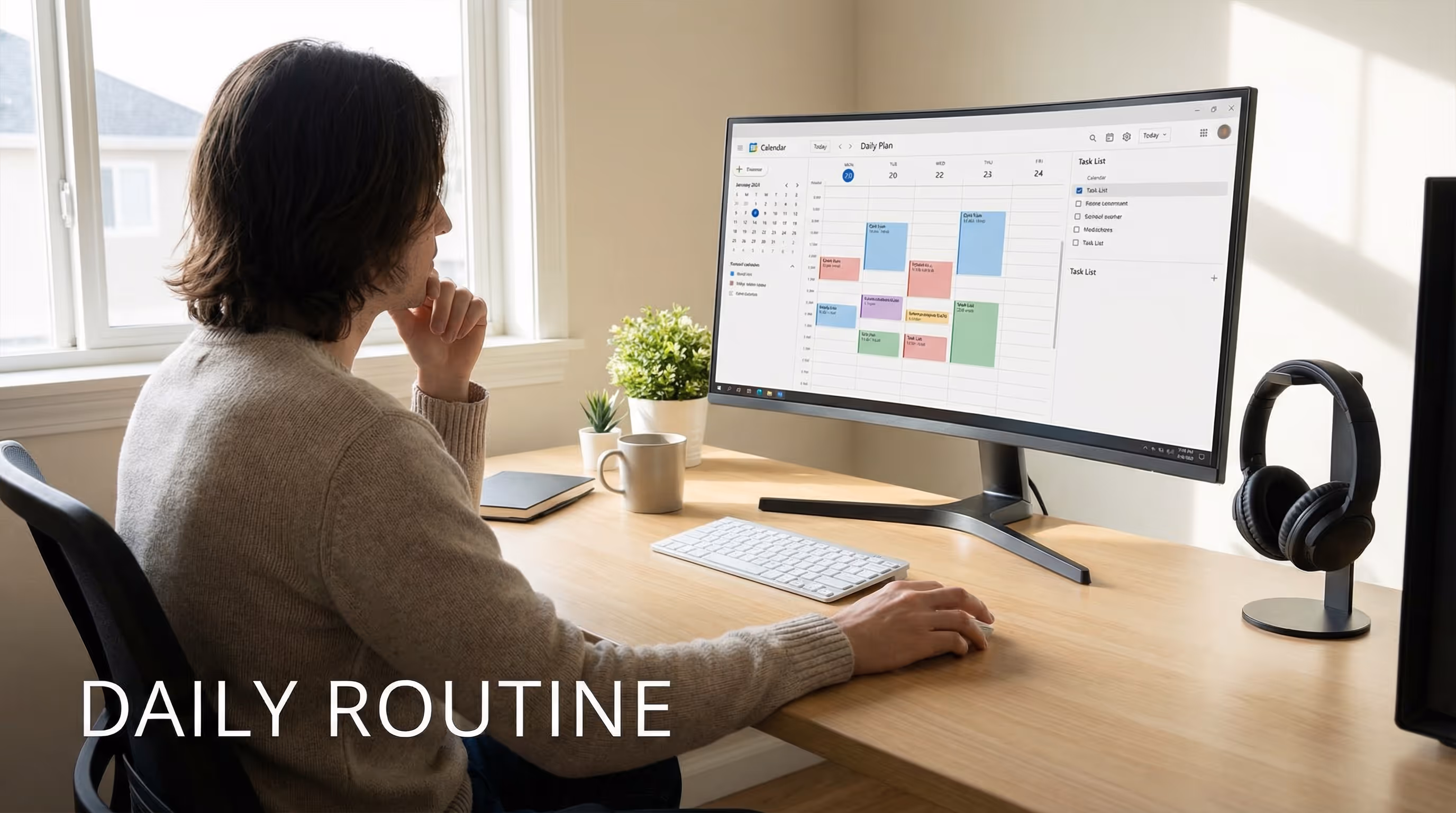 remote-it-worker-setting-daily-goals-in-home-office
