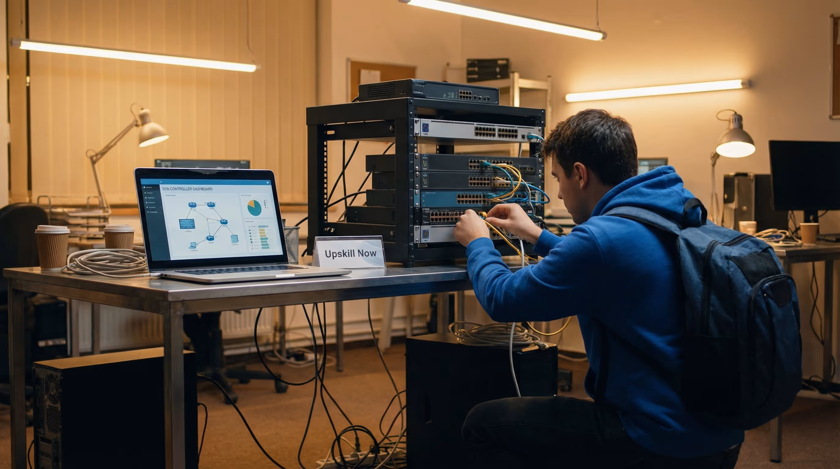 person-working-in-hands-on-network-lab-with-sdn-controller-dashboard