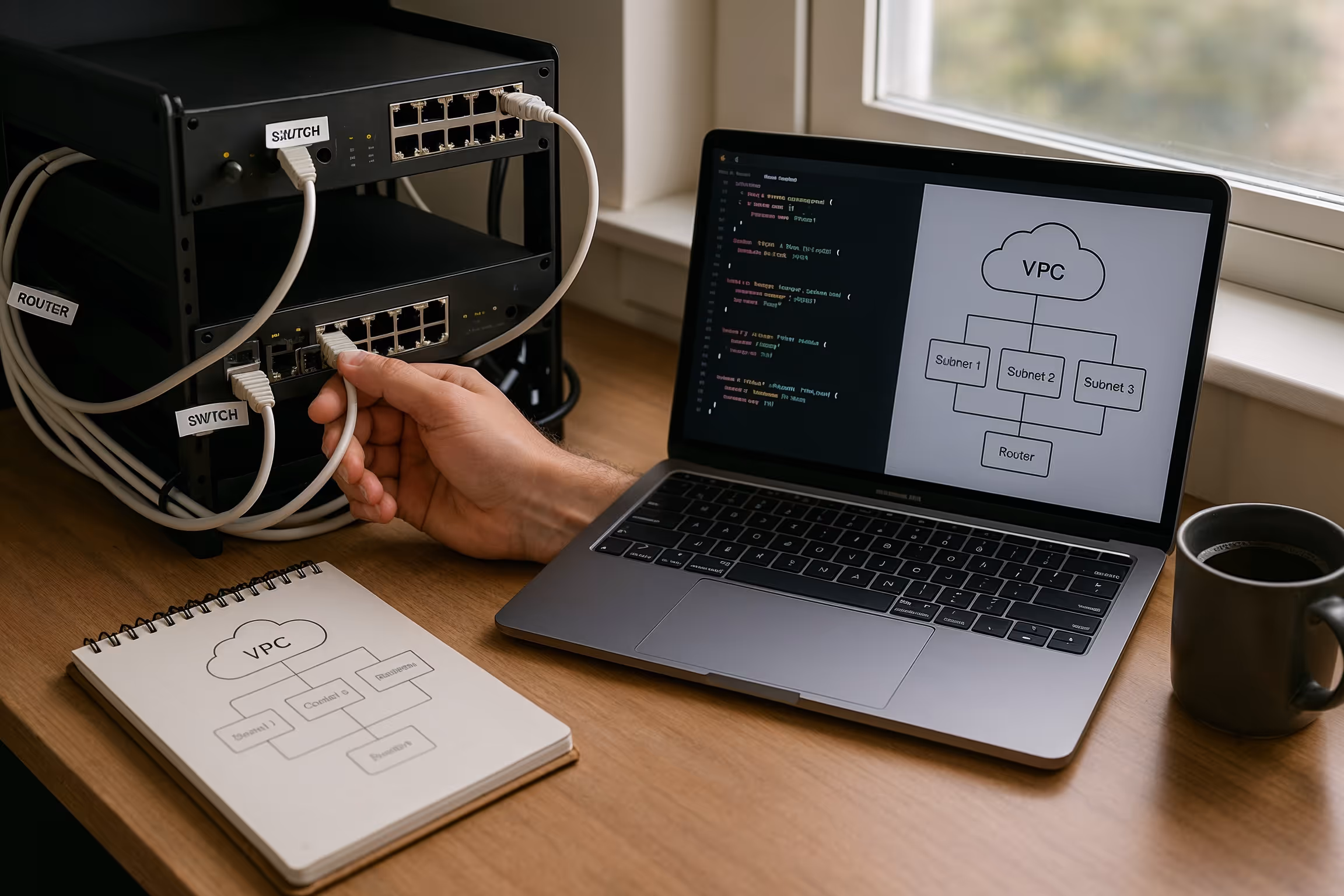 job hunting remote network engineering positions — secure home office network lab with cloud dashboards