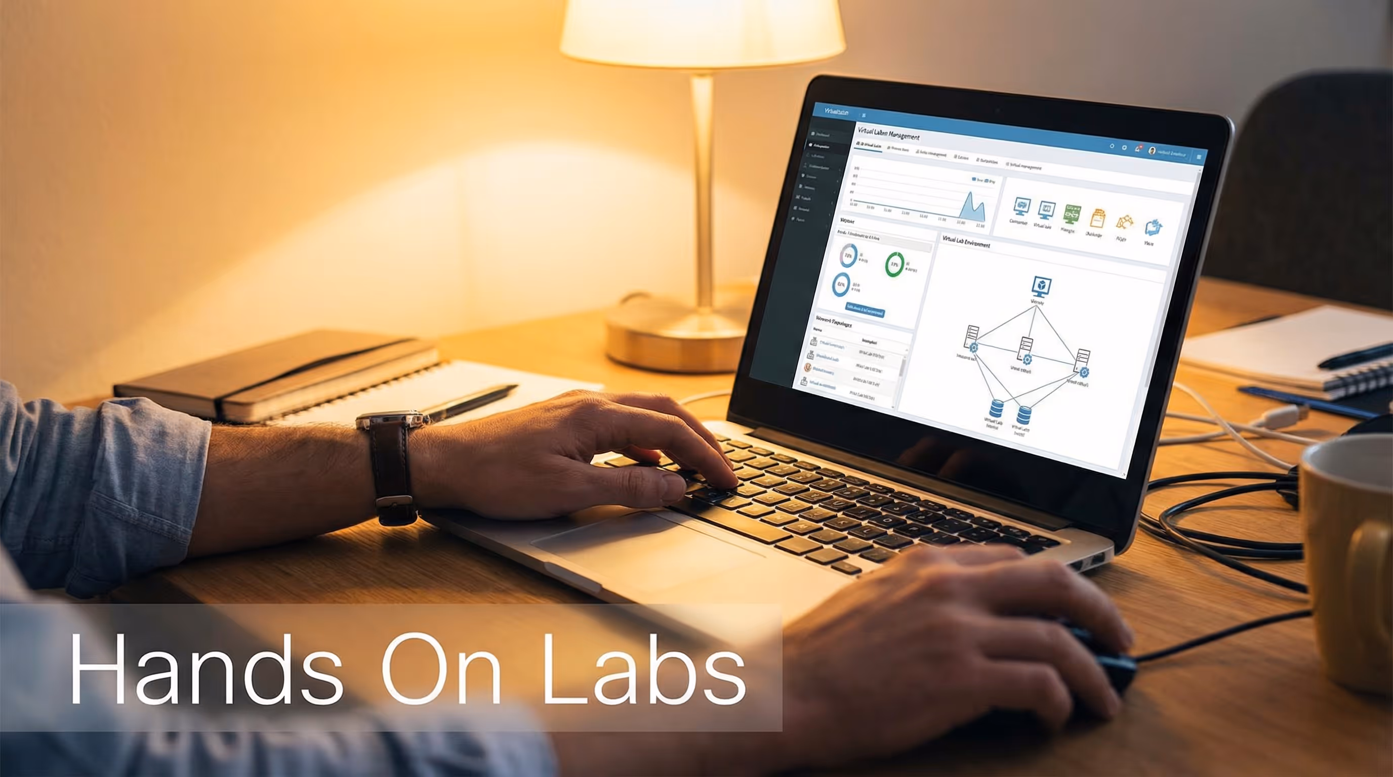 engineer-configuring-virtual-lab-on-laptop