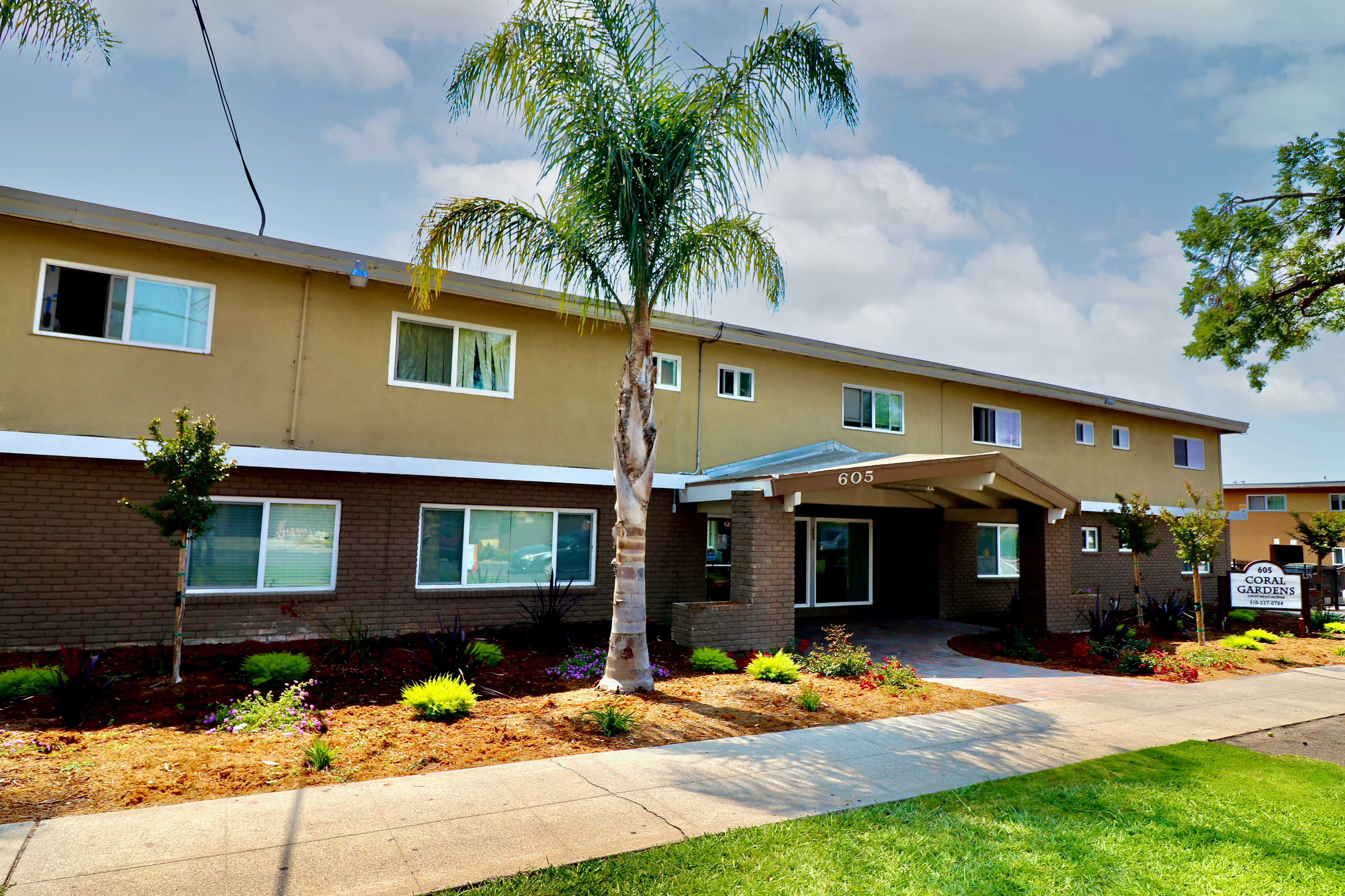 Exterior of apartments