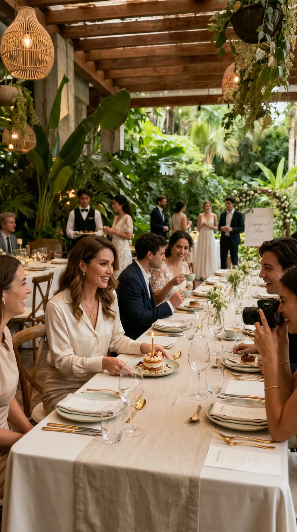 Celebrate the beginning of your journey together in a refined, intimate space. Soft lighting and elegant details create a romantic ambiance, perfect for sharing this special moment with loved ones.