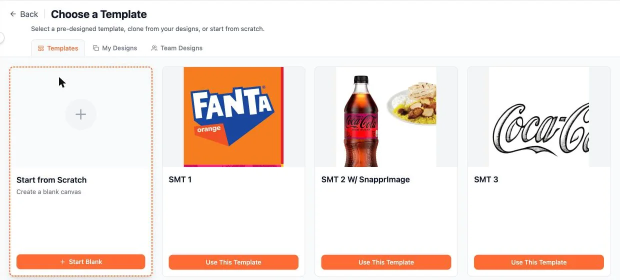 Social media templates