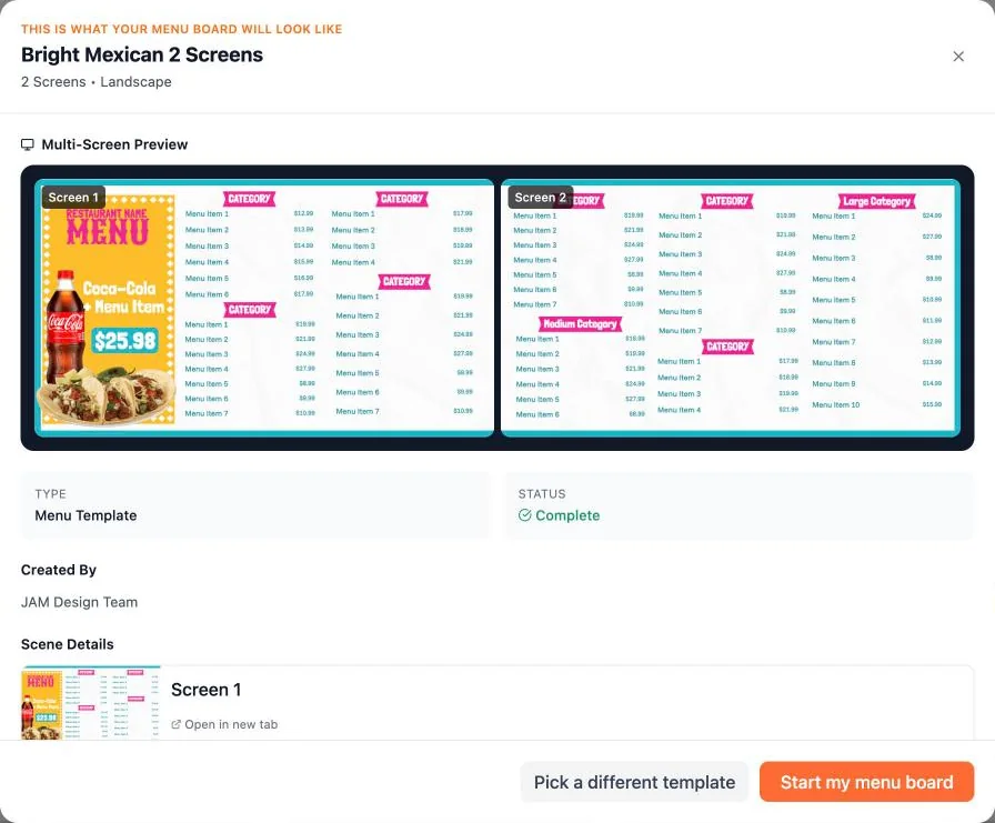 Bright Mexican 2 Screens preview