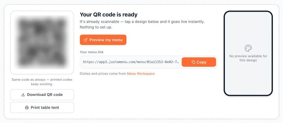 Your QR code is ready