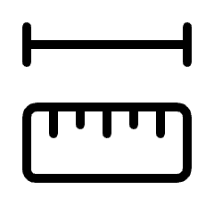 ruler measuring icon