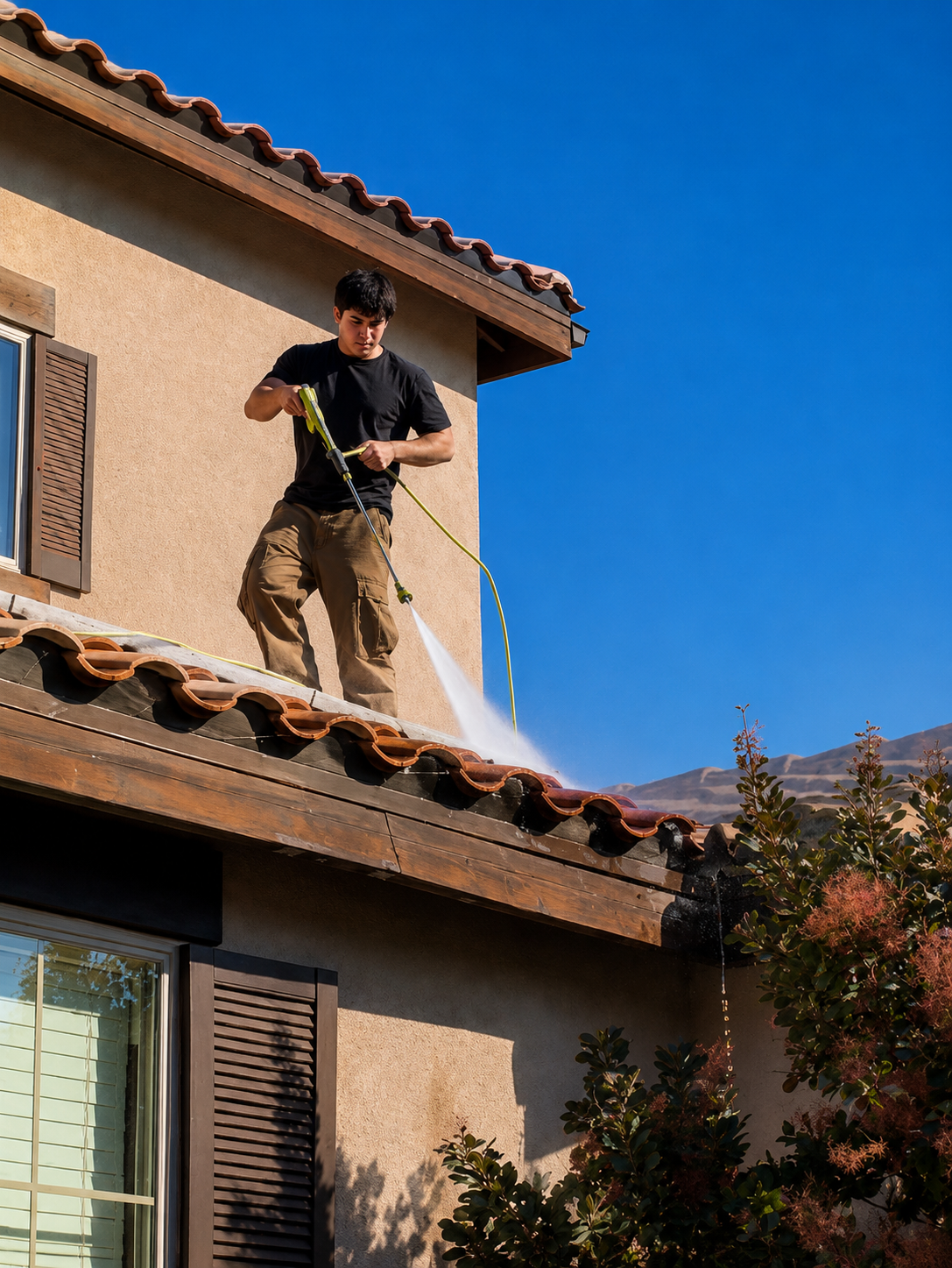Pressure washing