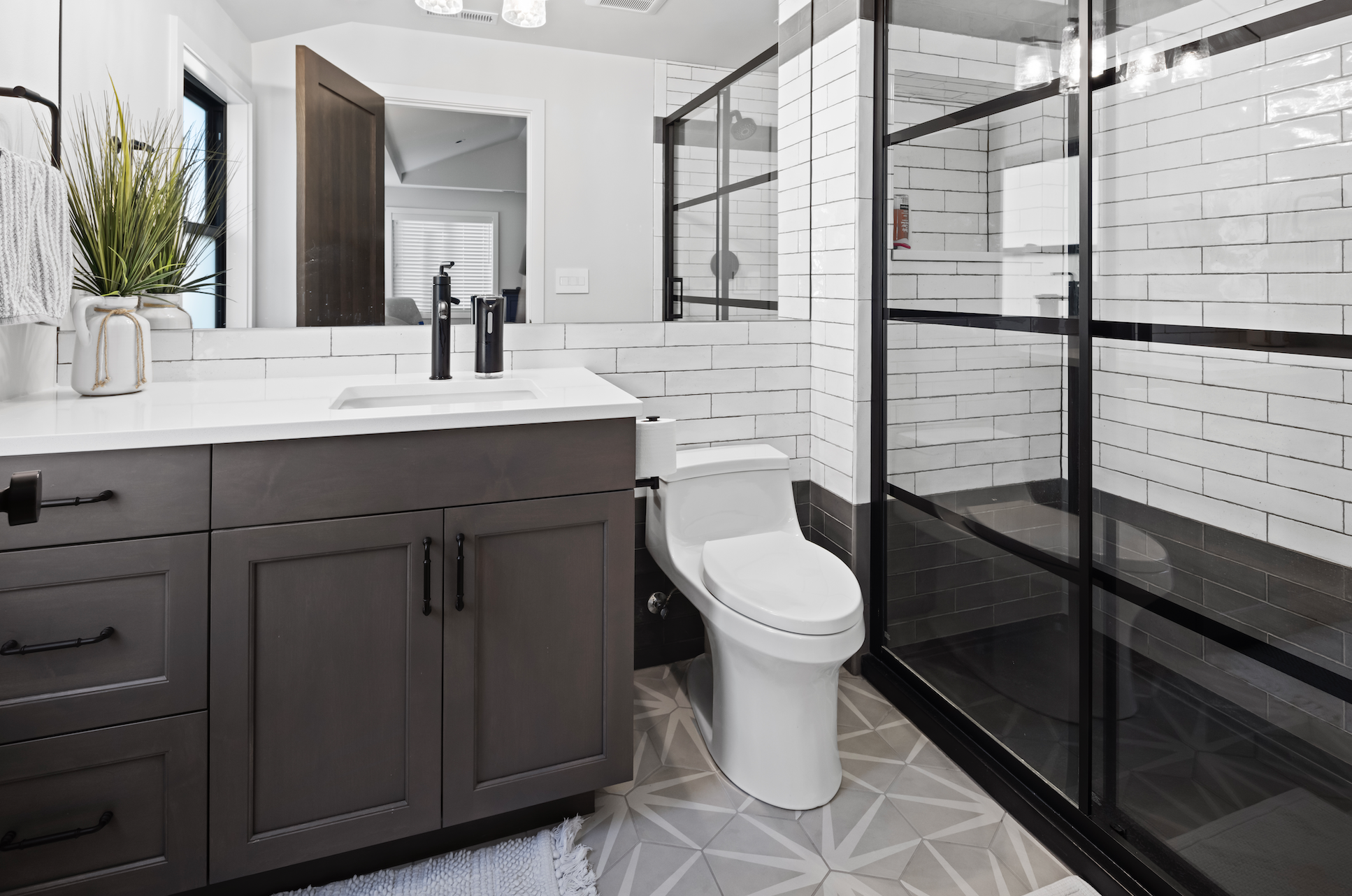 Interior detail from the Cedar Falls modern farmhouse home in North Bend, WA by Madison Design Build