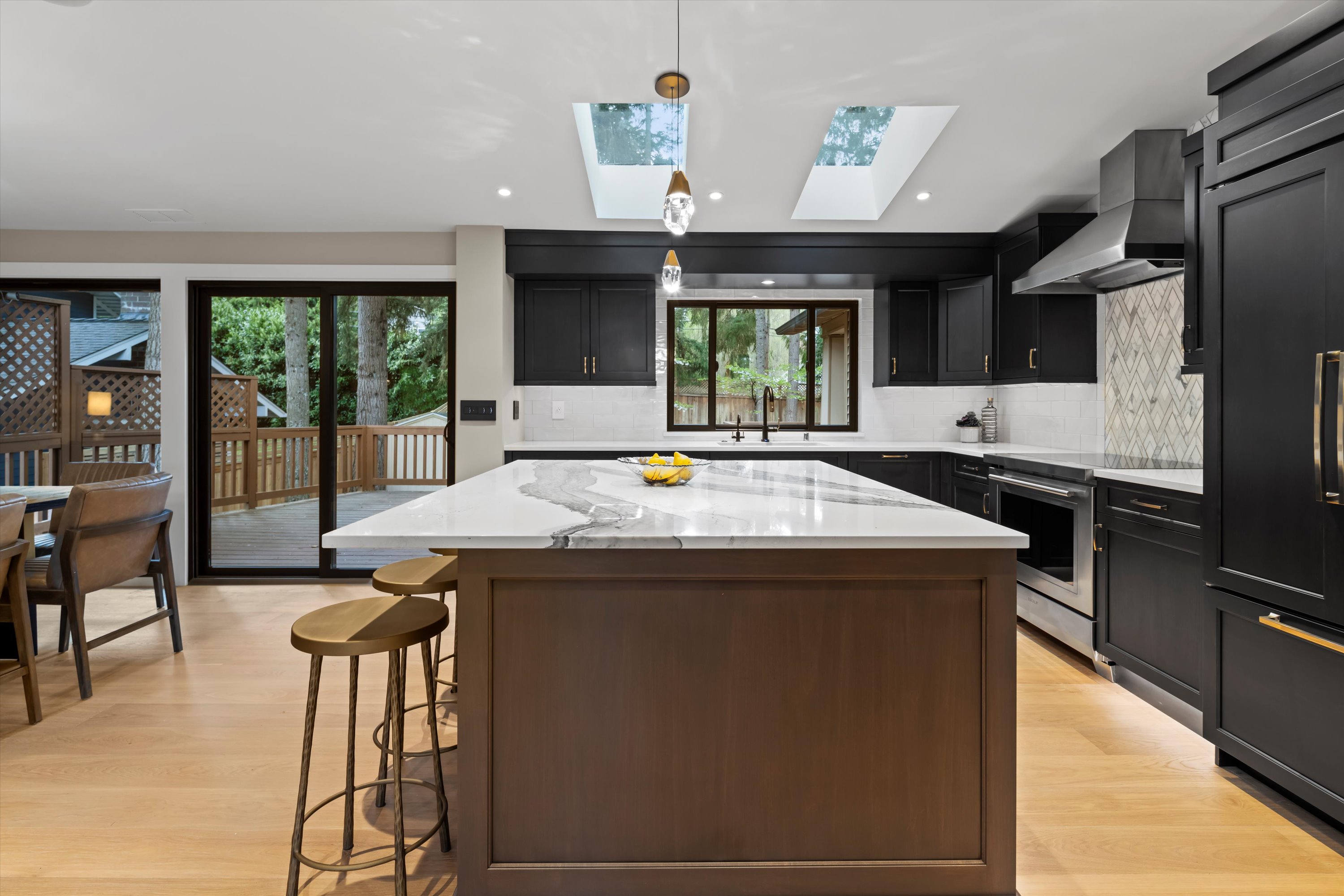 Interior view from the Viewpoint full scope home renovation in Redmond, WA by Madison Design Build