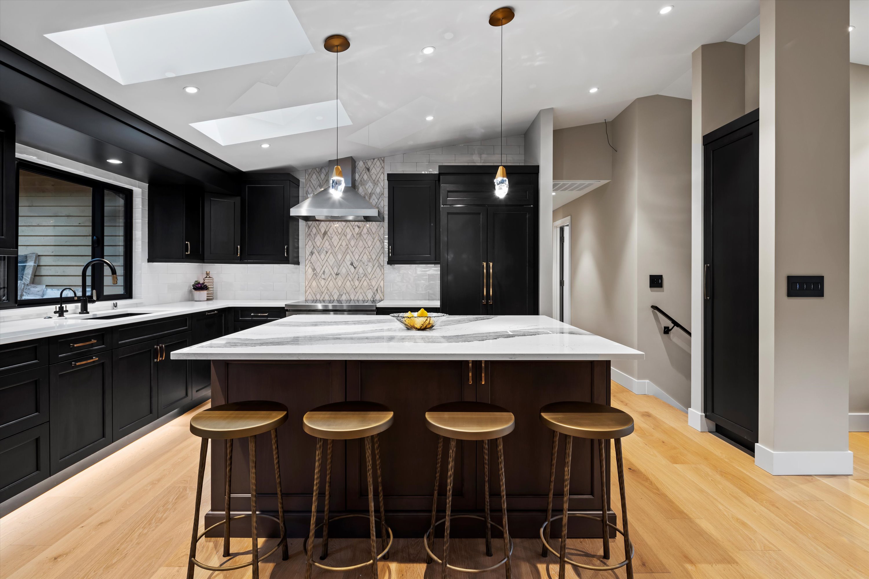 Interior detail from the Viewpoint down-to-the-studs renovation in Redmond, WA by Madison Design Build