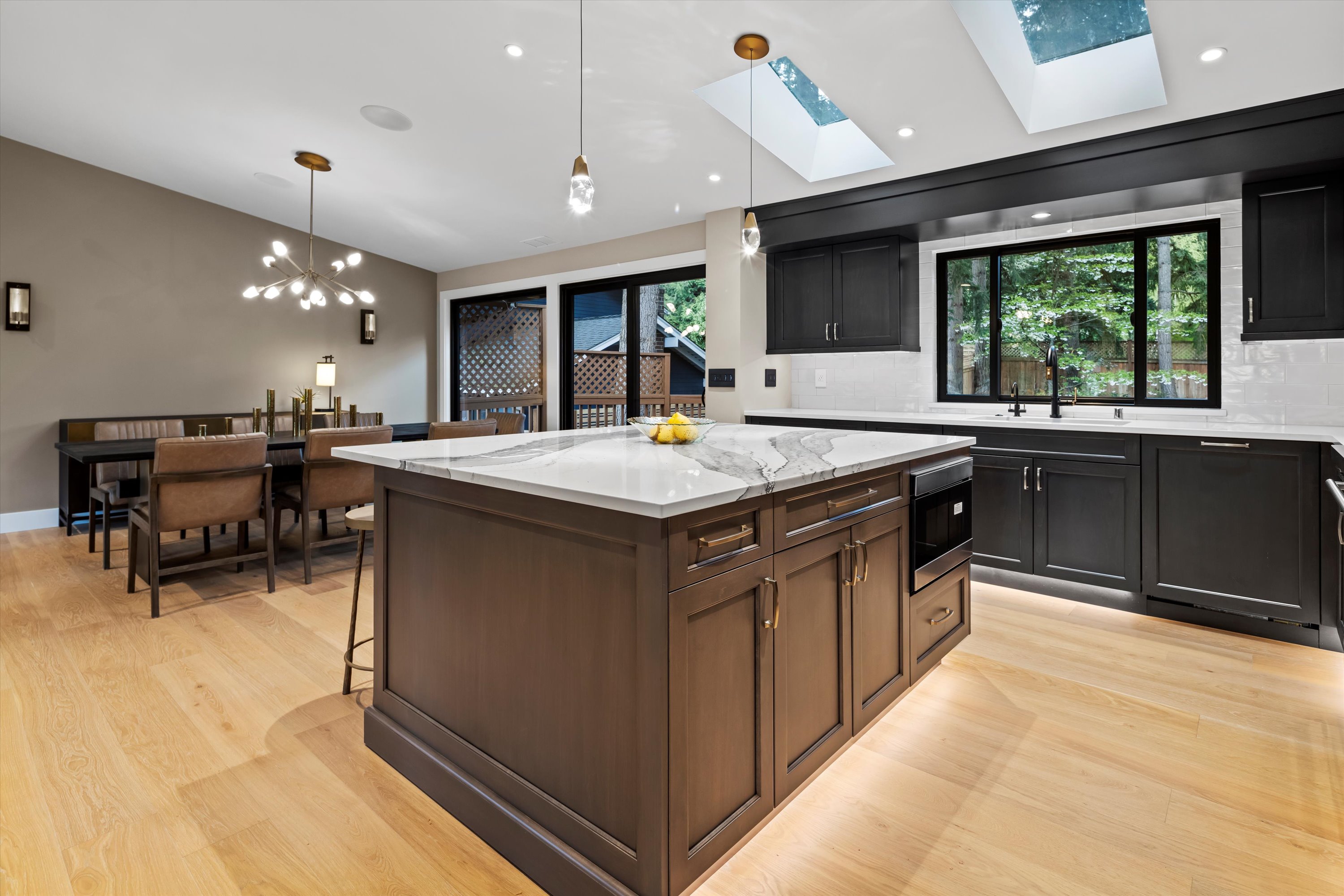 Interior view from the Viewpoint full scope home renovation in Redmond, WA by Madison Design Build